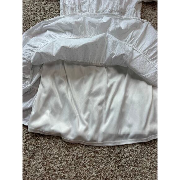 Altar'd State White polka dot Dress, size women's Medium, Elastic neckline - Picture 4 of 8